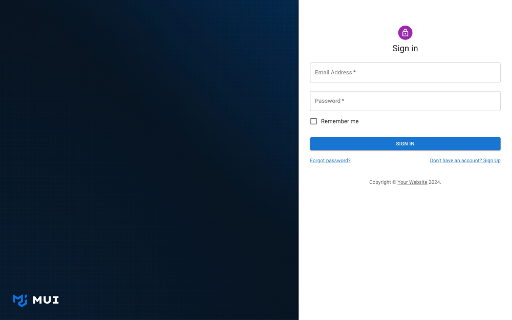 Sign-in side